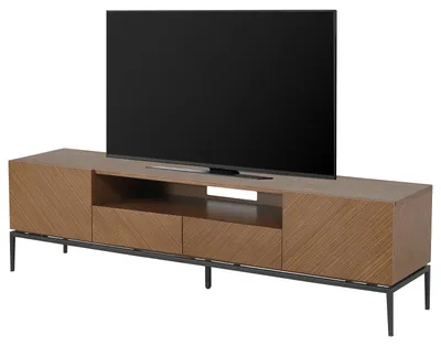 Produktbild von home24 TV-lowboard mit Schubladen - Echtholzfurnier / Metall