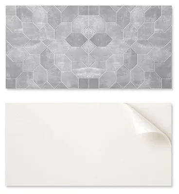 Obrázek produktu pro Estetická vinylová obkladová deska na zeď s potiskem, rozměry 120 x 60 cm, s hexagonálním mozaikovým vzorem