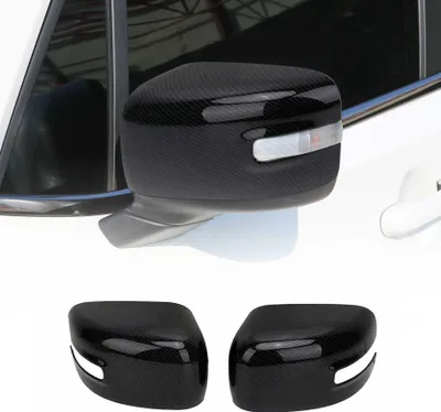 Image de Coques de Rétroviseurs pour Jeep Renegade 2015-2021 en Carbone Noir