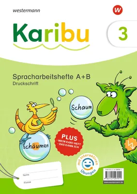 Produktbild von Karibu. Spracharbeitshefte 3 Druckschrift mit Diagnoseheft und interaktiven Übungen