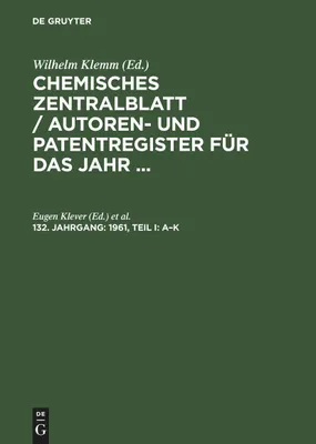 Produktbild von 1961, Teil I: A-K