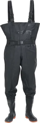 Image de vidaXL Waders avec bottes et ceinture Noir taille 39