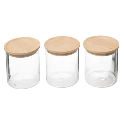 Image de Set de 3 pots en verre hermétiques 350ml "hermet" - 5 five simply smart