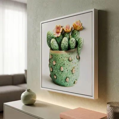 Obrázek produktu pro Lakovaný tisk na plátně s rámem 40x2,8x40 cm