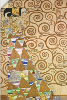 Produktbild von ARTland Wandbild, selbstklebend Die Erwartung Vorlage zum Stocletfries Größe: 80x120 cm