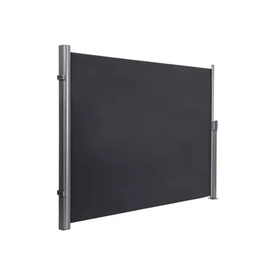 Productafbeelding van And OutdoorMatch Luxe privacy-net Abelardo - Uittrekbaar - Privacy-doek - Privacy-doek - Windschermnet - Nethek - Donkergrijs - 160 x 350 cm