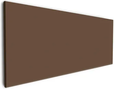 Produktbild von Wallario Premium Leinwandbild Braun in Größe 80 x 200 cm