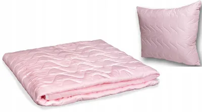 Produktbild von Textom Sommer Bettdecken- und Kissen-Set Antiallergisch Rosa