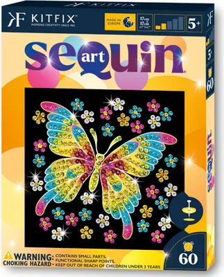Obrázok produktu pre Třpytivá sada Sequin art motýlek Kitfix - Butterfly 5+