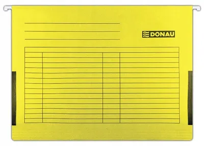 Produktbild von Donau Hängemappe A4 Gelb mit Seiten 230gsm