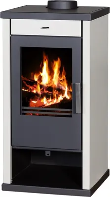 Produktbild von EEK A+ V05 Vanessa Lux - Kaminofen Holz Holzofen 9 kW Kamin Ofen Dauerbrandofen Werkstattofen Schwedenofen Hüttenofen Heizofen