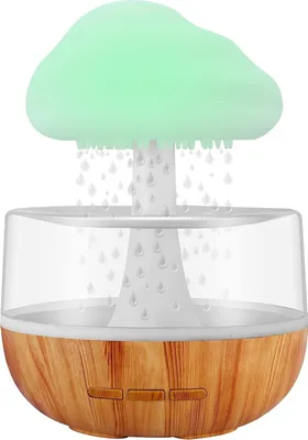 Produktbild von Luftbefeuchter,Wiederaufladbar Aroma Diffuser, Regentropfen Vernebler Raumbefeuchter, Auto Off Schutz Elektrisch Duftlampe Öle Diffusor