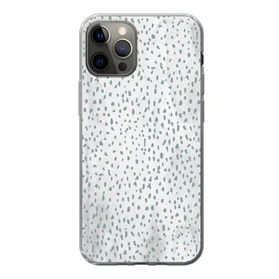 Produktbild von MuchoWow® Handyhülle Schutzhülle Hülle für iPhone 13 Pro Polka dots - Marmor - Weiß Silikon Softcase Handy Hülle - Handy-Tasche