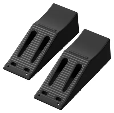 Imagen del producto de Rampas de carga dobles Wiltec, juego de 2, con capacidad de 6,8 toneladas, fabricadas en polipropileno, con una altura de 155 mm para vehículos y remolques con doble eje