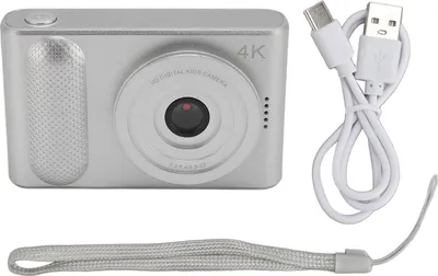 Obrázek produktu pro digitální fotoaparát 4K 48MP HD 16x zoom s automatickým ostřením Přenosná kapesní mikrozrcadlovka s 2,4palcovou TFT obrazovkou pro cestování a fotografování Vlogování Stříbrná