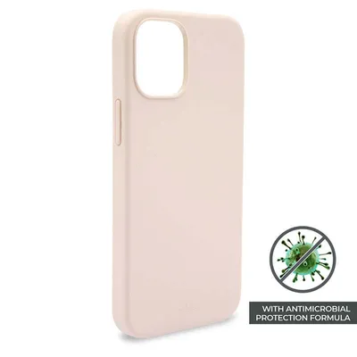 Produktbild von PURO ICON Anti-Microbial Cover - Hülle für iPhone 12 Pro Max mit antibakteriellem Schutz (Pink Sand)