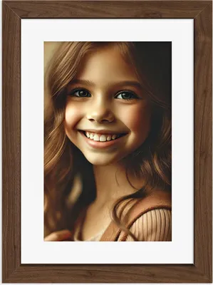Obrázek produktu pro Rám 24x30 s paspartou 18x24 - ořech Columbia