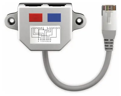 Image de Goobay 68908 câble réseau Argent 0.15 m Cat5