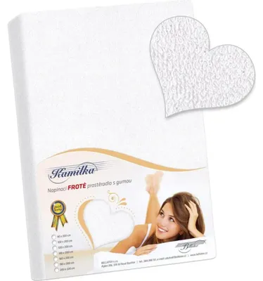 Obrázok produktu pre Froté prestieradlo - biele - 140x200