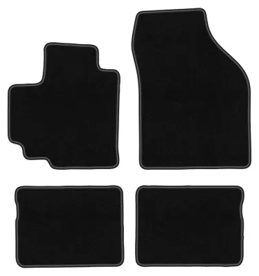 Image de Tapis de sol en moquette pour Suzuki Celerio 2014- (à hayon) – jeu 4 pièces, noirs, sur mesure – Wielganizator BASIC