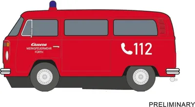 Produktbild von Carrera VW Bus T2b 'Feuerwehr' 1:32