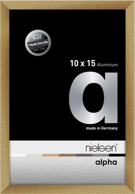 Produktbild von nielsen Aluminium Bilderrahmen Alpha True Color, 10x15 cm, Brushed Amber