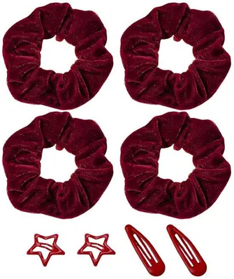 Immagine prodotto di Set di accessori per capelli - 4 cerchietti e 4 fermagli - Accessori per capelli multifunzionali