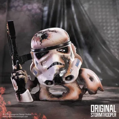 Produktbild von Stormtrooper Blasted Bust als Star Wars Merchandise 23,5 cm