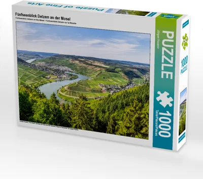 Produktbild von CALVENDO Puzzle Fünfseenblick Detzem an der Mosel | 1000 Teile Lege-Größe 64x48cm Foto-Puzzle für glückliche Stunden