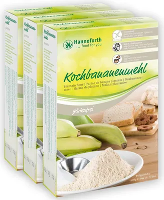 Produktbild von Reines glutenfreies Kochbananenmehl | 3x500gr