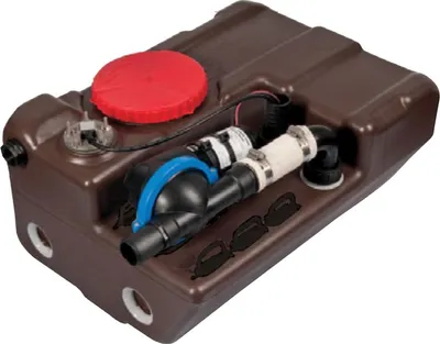 Produktbild von Nuova Rade Abwassertank BLIZZARD, 100 Liter, 1245 x 400 x 270mm, Einbautank mit 12V Pumpe & Sensor, für Camper & Boote
