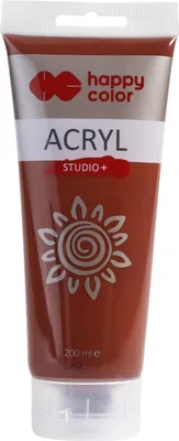Immagine prodotto di Studio Happy Color vernice acrilica 200ml - Terra di Siena bruciata
