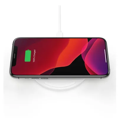Zdjęcie produktu dla Belkin WIA001VFWH, Automatyczna, Prąd przemienny, Bezprzewodowe ładowanie, 1,2 m, Biały