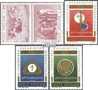 Produktbild von Briefmarken Vatikanstadt 1976 Mi 678-679 Paar,680-682 (kompl.Ausg.) postfrisch Sondermarken