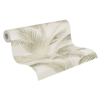 Immagine prodotto di Carta da parati in tessuto non tessuto a fiori verde crema 399802 Michalsky 6