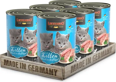 Produktbild von LEONARDO Kitten - Reich an Geflügel 6x 400g