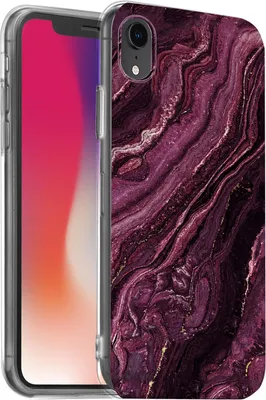 Produktbild von Hülle für Apple iPhone XR Schutzhülle Marmor Motiv Handy Case Silikon Slim Cover