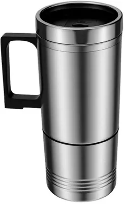 Image de Mug de voyage électrique 12 V, 300 ml, en acier inoxydable.