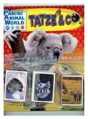 Produktbild von Panini Animal World TATZE & C - Sammelsticker - Komplettsatz + Album