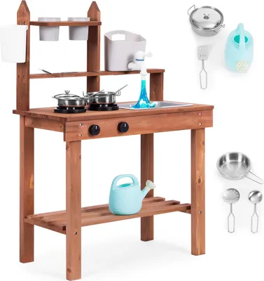 Obrázek produktu pro Dětská venkovní bahenní kuchyňka z jedlového dřeva ECOTOYS