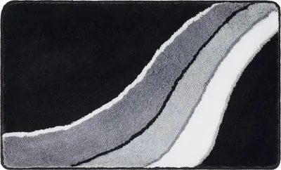 Produktbild von Erwin Müller Badematte Veria" grau-schwarz 70x120 cm"