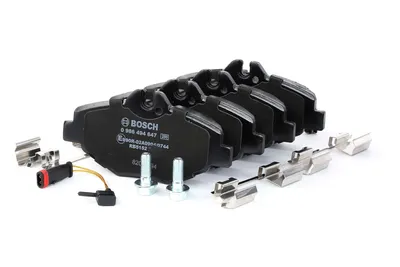 Produktbild von BOSCH Bremsbeläge Satz Vorne passend für MERCEDES-BENZ E-Klasse Limousine (W211) 0 986 494 647