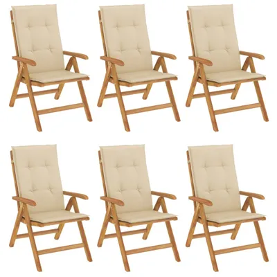 Produktbild von VidaXL 3196496, Terrasse, Gepolsterter Sitz, Polyester, Beige, 110 kg, 600 mm