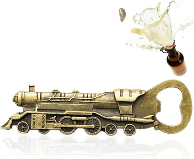 Productafbeelding van Flesopener trein geschenken trein locomotief stoom grappig