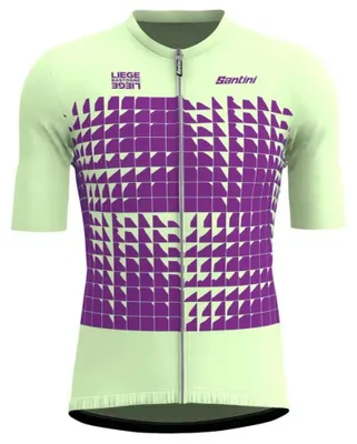 Immagine prodotto di Maglia da ciclismo a maniche corte Santini Liege Bastogne, viola, XL, uomo, viola, XL
