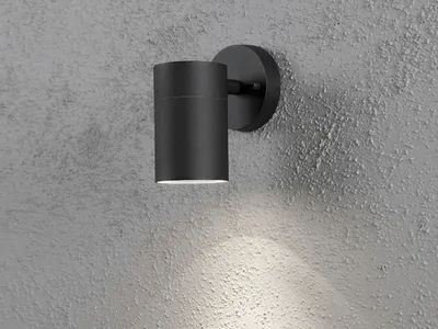 Produktbild von LED Außenwandleuchte Downlight Fassadenbeleuchtung, Außenleuchte 12cm, Schwarz