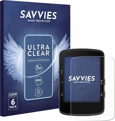 Produktbild von 6x Für Bryton Rider 460 Schutzfolie Savvies Displayschutz Display Schutz Folie Klar Transparent