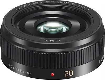 Zdjęcie produktu dla PANASONIC Obiektyw Lumix G 20 mm f/1,7 II Czarny Pancake