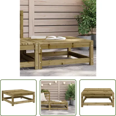Produktbild von The Living Store Gartenhocker 70x70x30 cm Kiefernholz Imprägniert