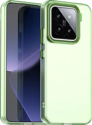 Produktbild von Handyhülle für Xiaomi 15 Pro Schlank Durchscheinend Matt Stoßfest Schutzhülle Grün